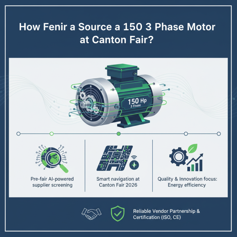 How to Source a 150 Hp 3 Phase Motor at Canton Fair?
