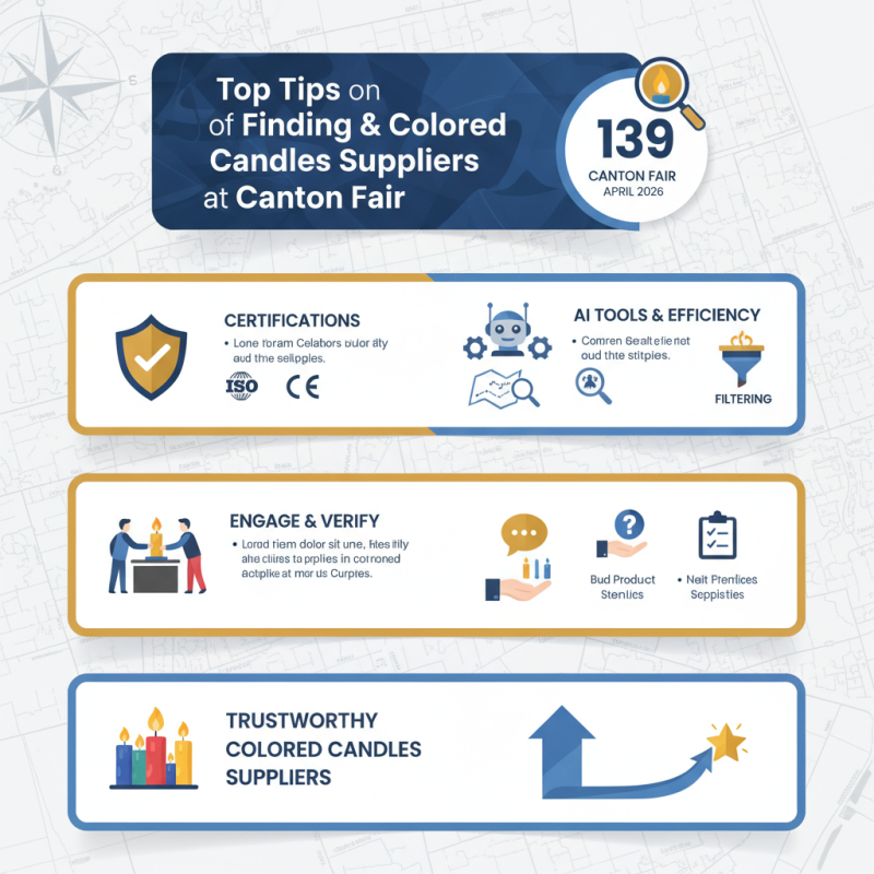 Top Tips for Finding Reliable Colored Candles Supplier at Canton Fair?