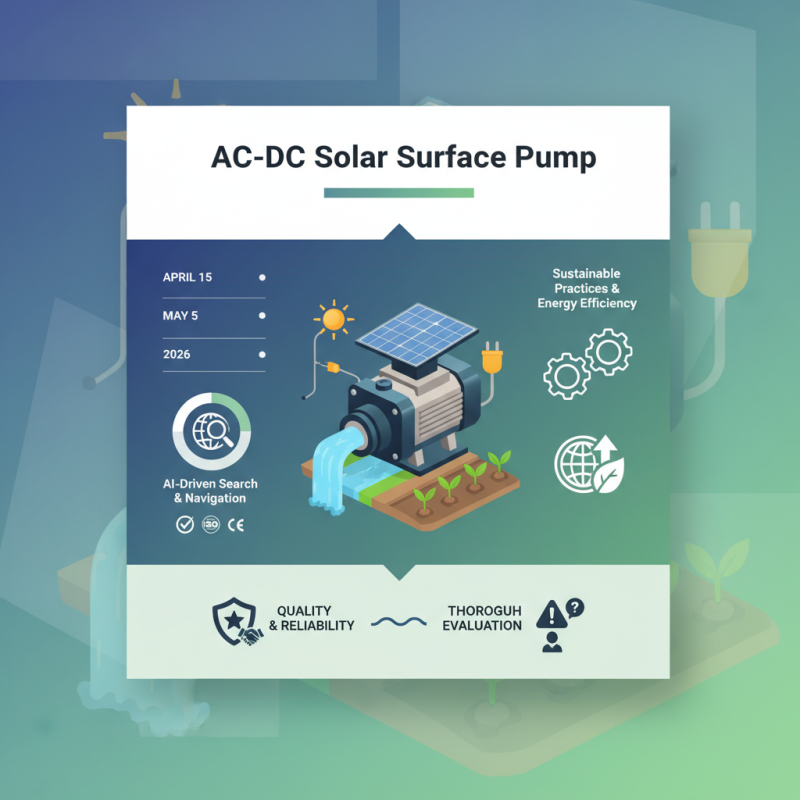2026 Best AC/DC Solar Surface Pump for Global Buyers at Canton Fair?