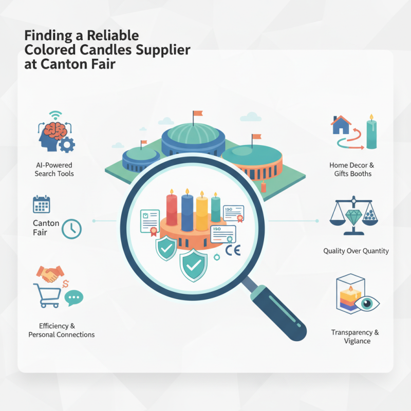 How to Find Reliable Colored Candles Supplier at Canton Fair?