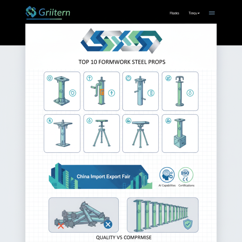 Top 10 Formwork Steel Props at China Import Export Fair?