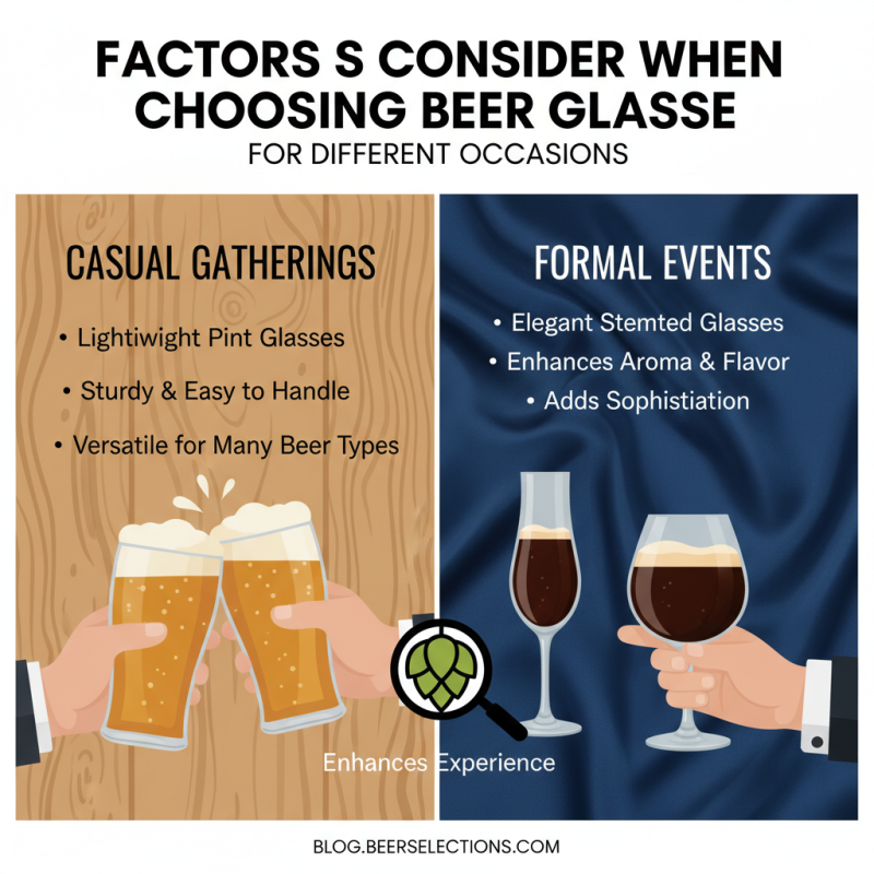 How to Choose the Best Beer Glasses for Every Occasion?