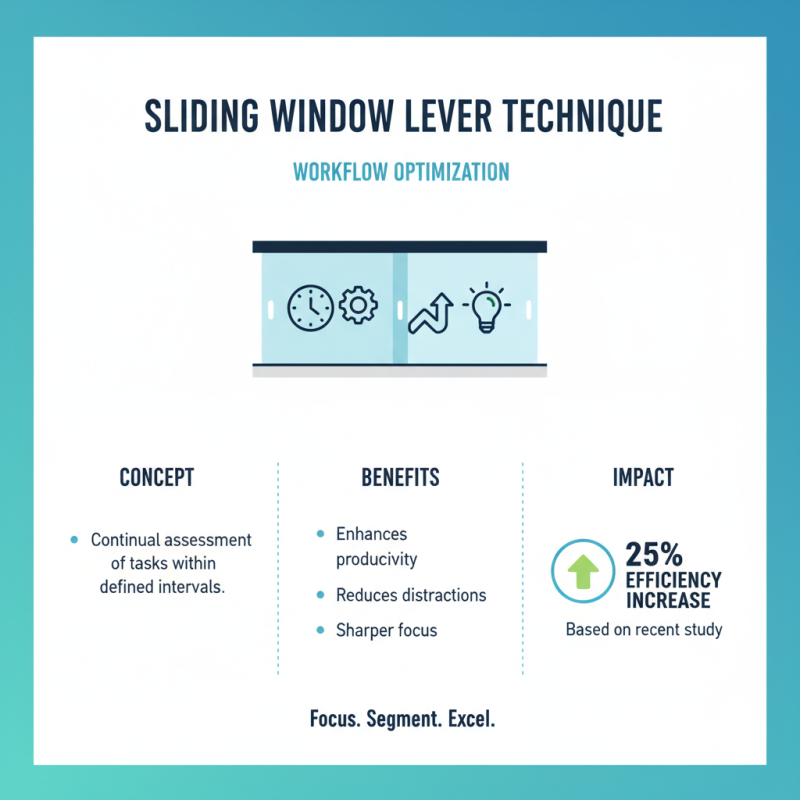 How to Optimize Your Workflow with a Sliding Window Lever Technique?
