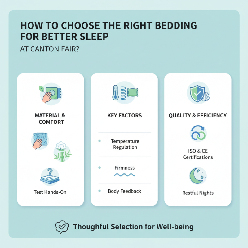 How to Choose the Right Bedding for Better Sleep at Canton Fair?