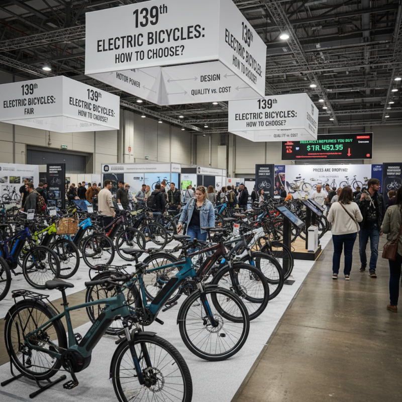 Электрические велосипеды на 139-й средней ярмарке как выбрать?