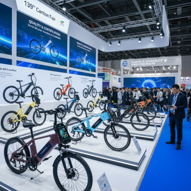 Электрические велосипеды на 139-й ярмарке Кантон?