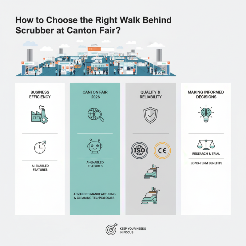 How to Choose the Right Walk Behind Scrubber at Canton Fair?