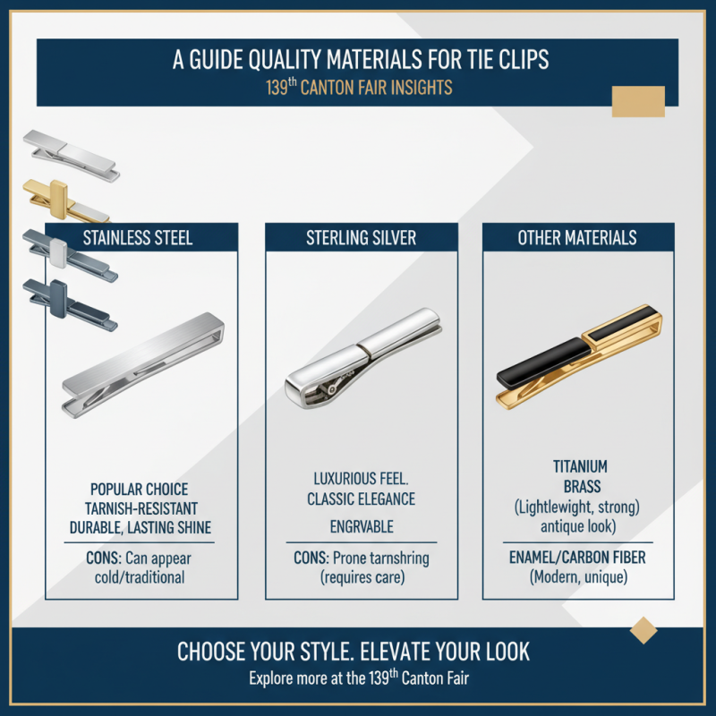 How to Choose the Best Tie Clip Set at the 139th Canton Fair?