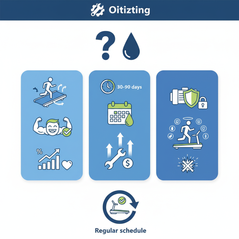 How often should you lubricate a treadmill for optimal use?