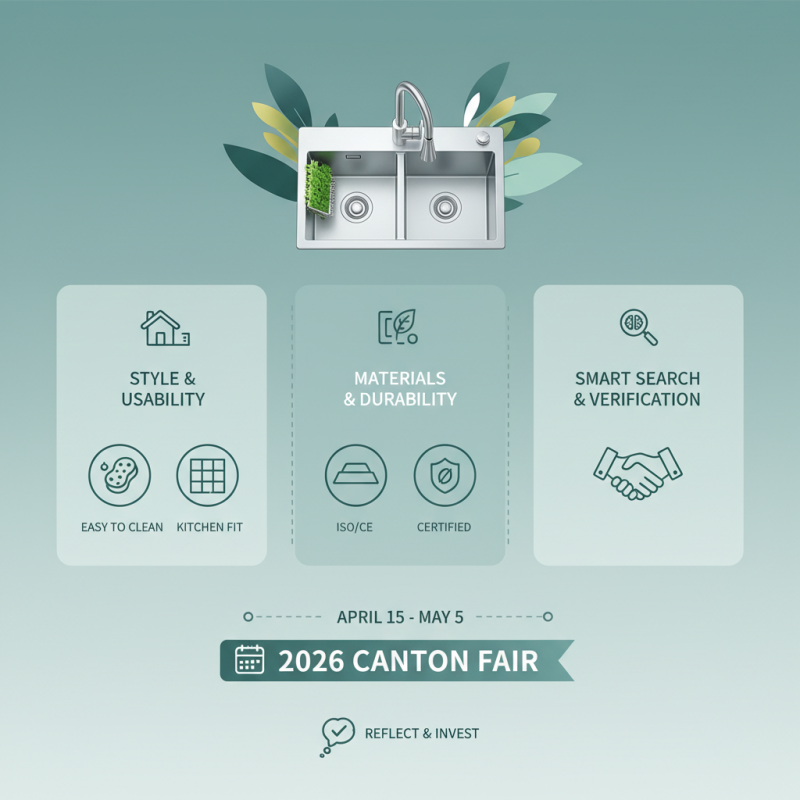 How to Choose a Multi Functional Double Bowl Sink at Canton Fair 2026?