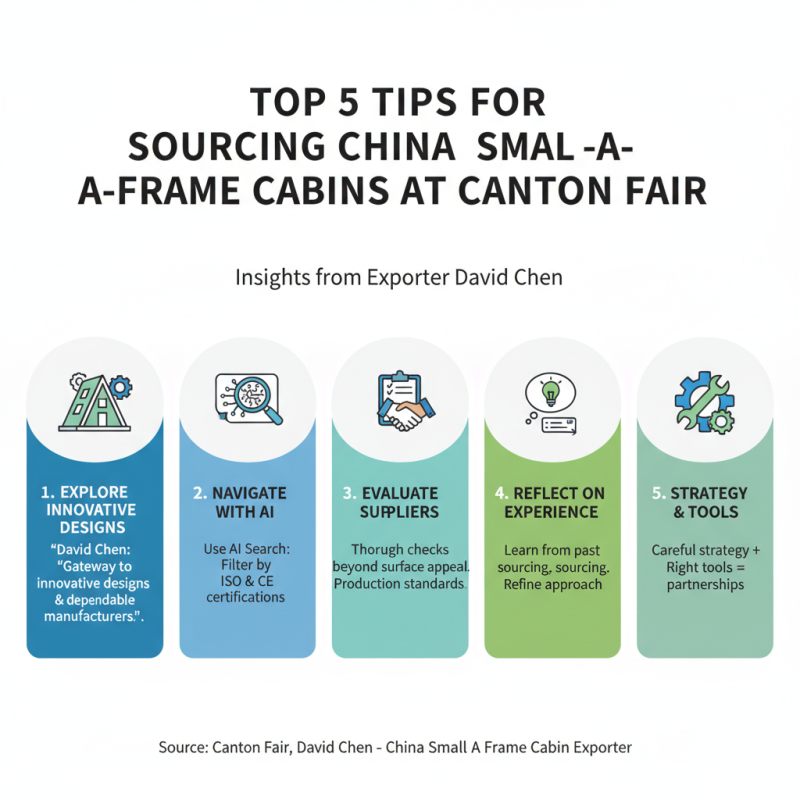 Top 5 Tips for Sourcing China Small A Frame Cabins at Canton Fair?