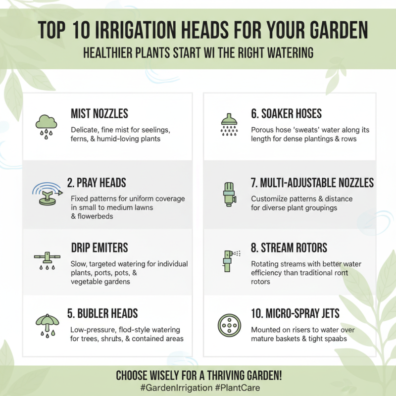 Top 10 Best Irrigation Heads for Efficient Watering Solutions?