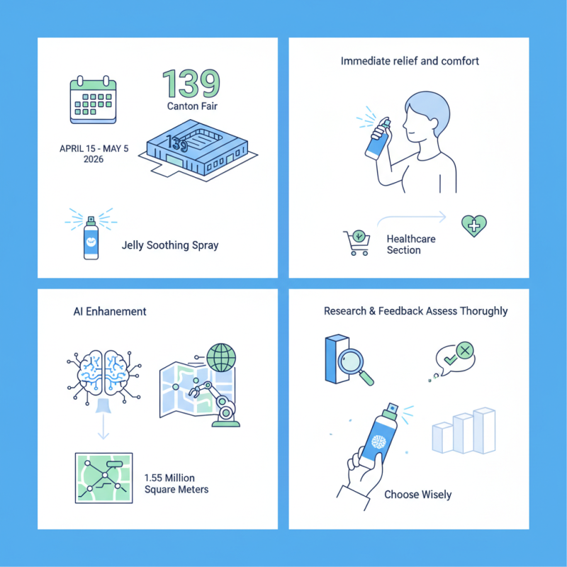 How to Use Jelly Soothing Spray at the 139th Canton Fair?