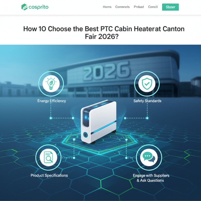 How to Choose the Best PTC Cabin Heater at Canton Fair 2026?