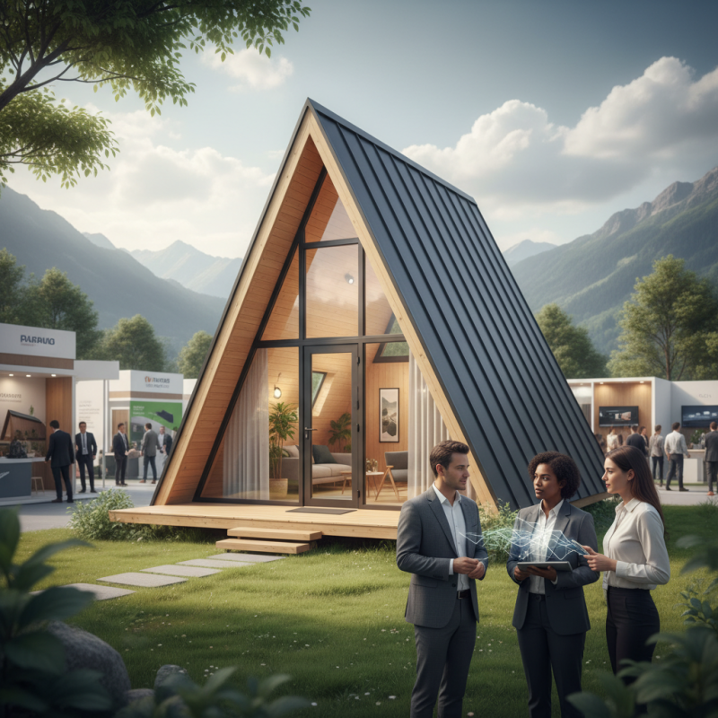 What is a China Small A Frame Cabin Exporter at Canton Fair?