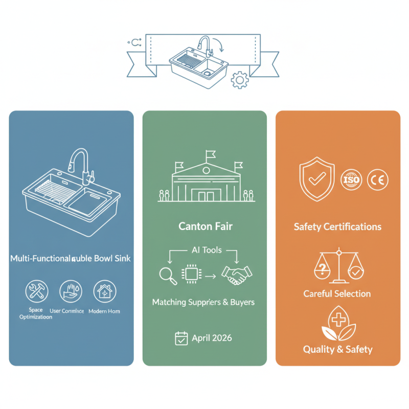 Best Multi Functional Double Bowl Sink at China Import Export Fair?