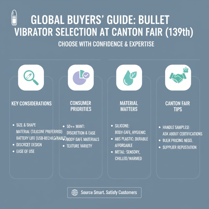 Best Bullet Vibrators at 139th Canton Fair for Global Buyers?