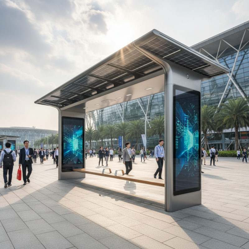 What is Digital Solar Bus Stops at China Import Export Fair?