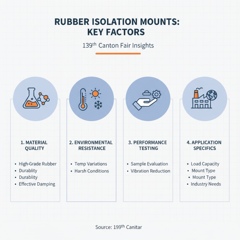 How to Choose Rubber Isolation Mounts at 139th Canton Fair?