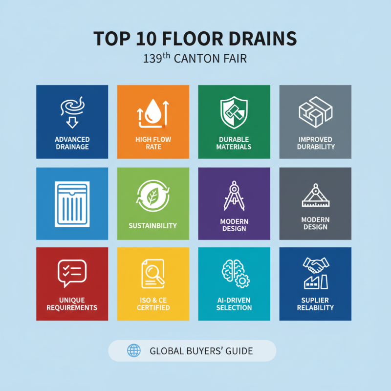 Top 10 Best Floor Drains at 139th Canton Fair for Global Buyers?