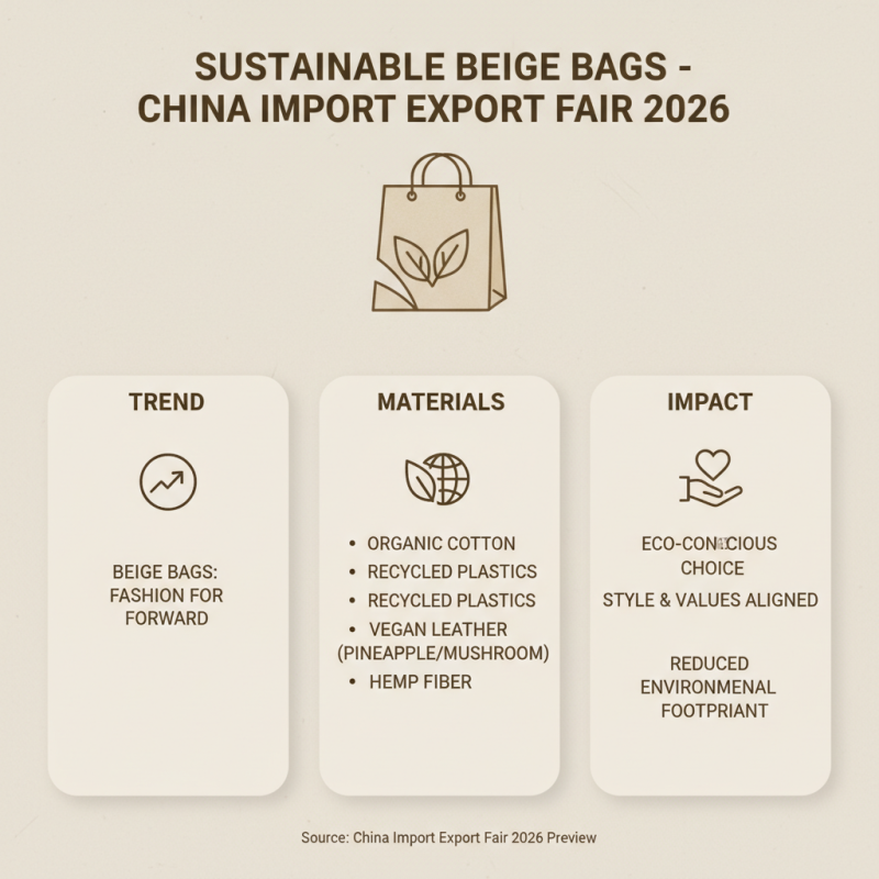 Top Beige Bags to Discover at China Import Export Fair 2026?