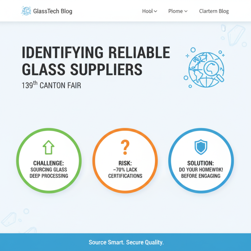 How to Source Glass Deep Processing at 139th Canton Fair?