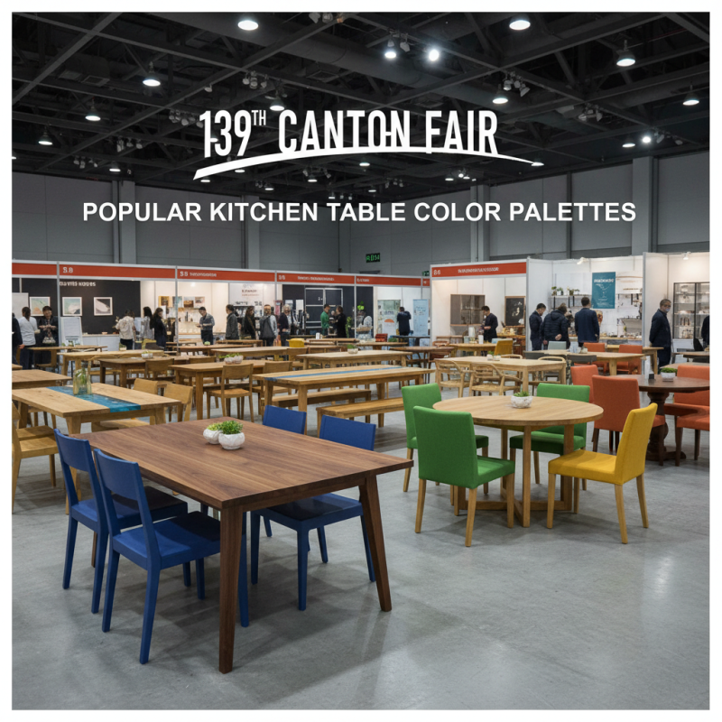 Top Kitchen Table Trends at the 139th Canton Fair?