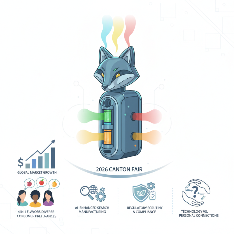 Explore Airmez Fox 120K Puffs 4 in 1 Flavor Disposable Vape at 2026 Canton Fair?