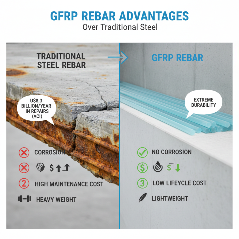 Top 10 Benefits of Gfrp Rebar Glass Fiber Material for Construction?
