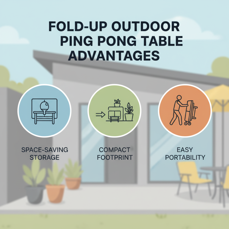 2026 Top Fold Up Outdoor Ping Pong Table Features and Benefits?