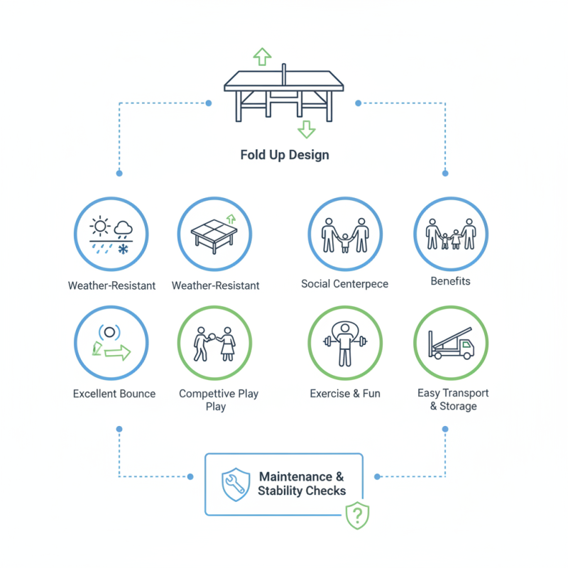 2026 Top Fold Up Outdoor Ping Pong Table Features and Benefits?