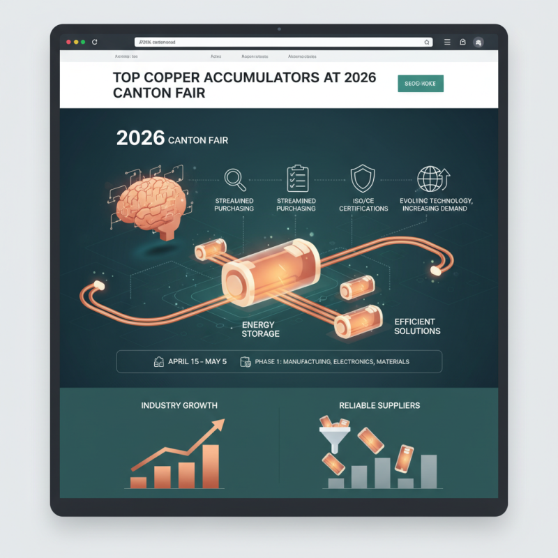 Top Copper Accumulators at the 2026 Canton Fair What to Expect?