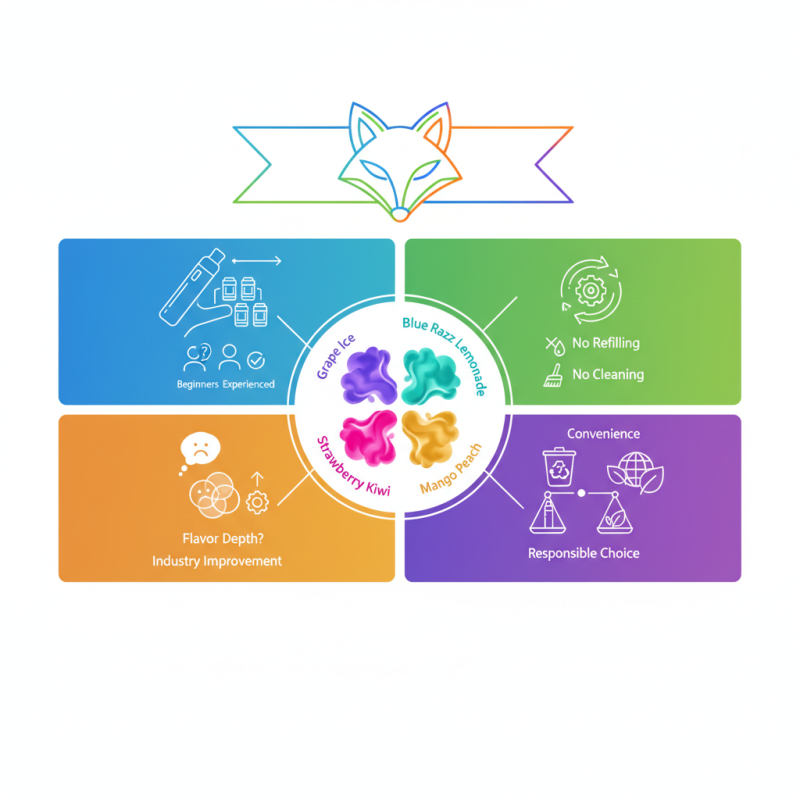 Why Choose Airmez Fox 120K Puffs 4 in 1 Flavors Disposable Vape?
