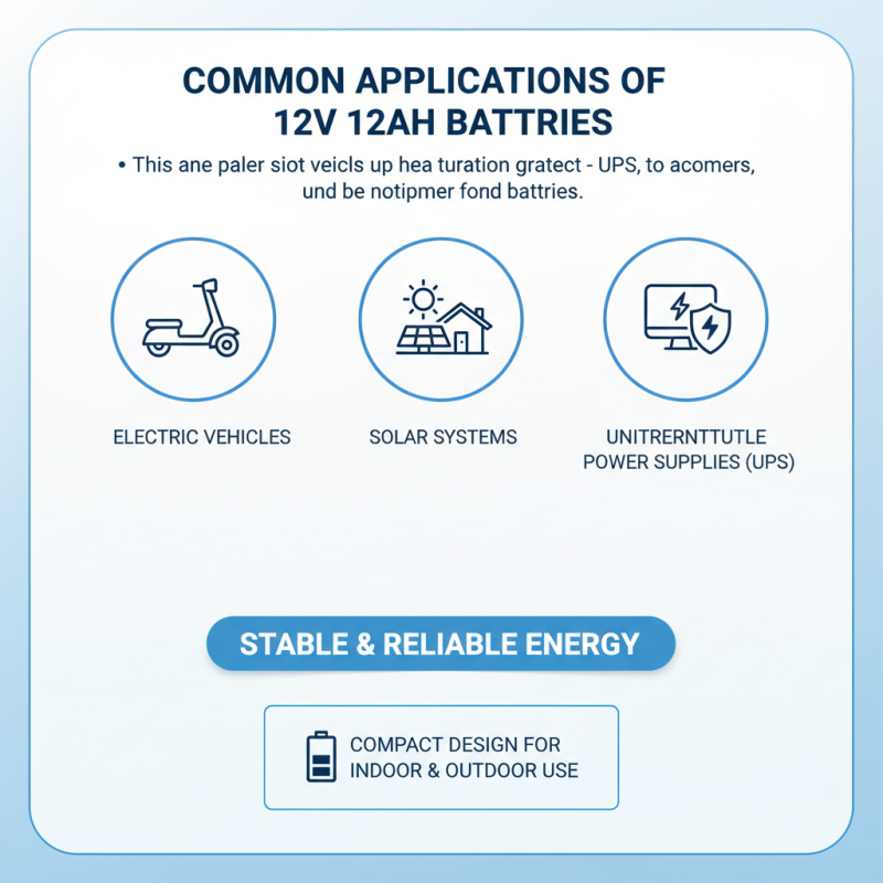 What is a 12v 12ah Battery and How is it Used?