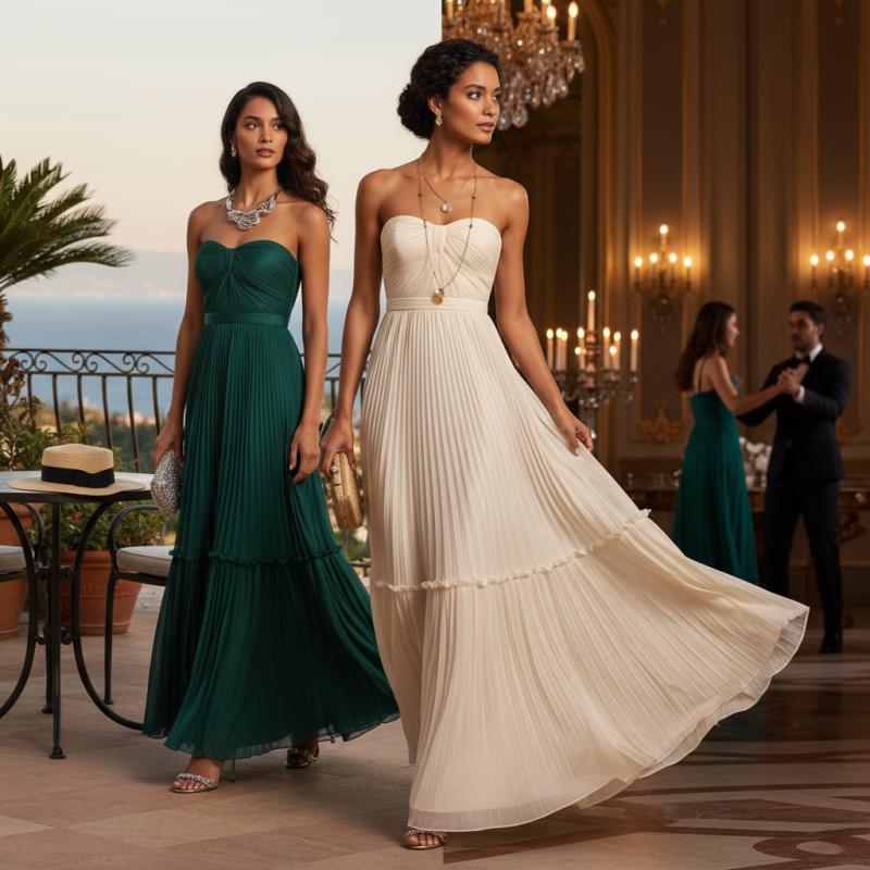 2026 How to Style a Pleated Strapless Dress for Every Occasion?