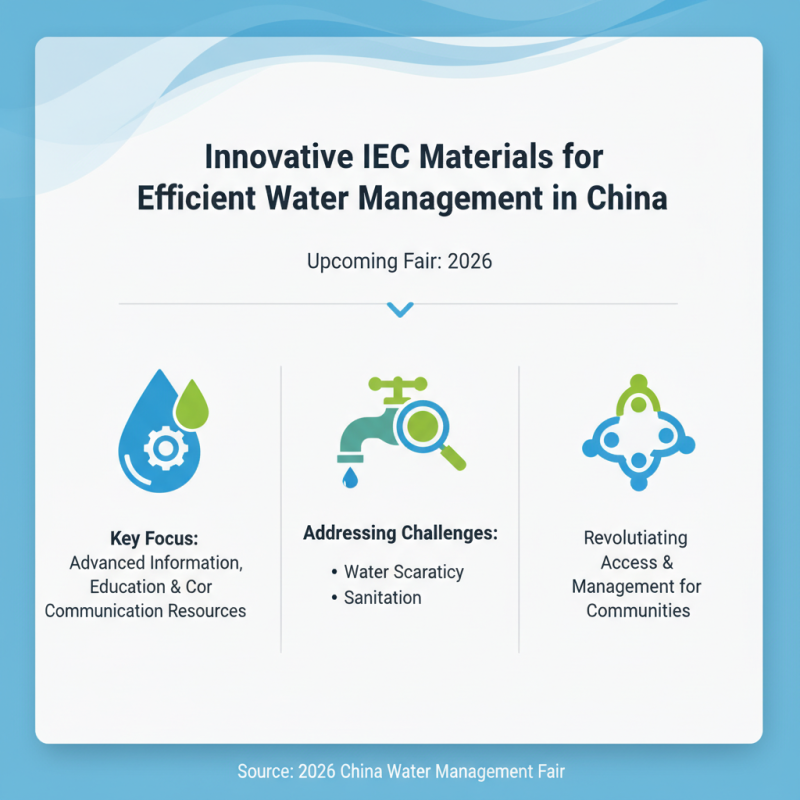 China Best IEC Materials for Water and Sanitation at 2026 Fair?