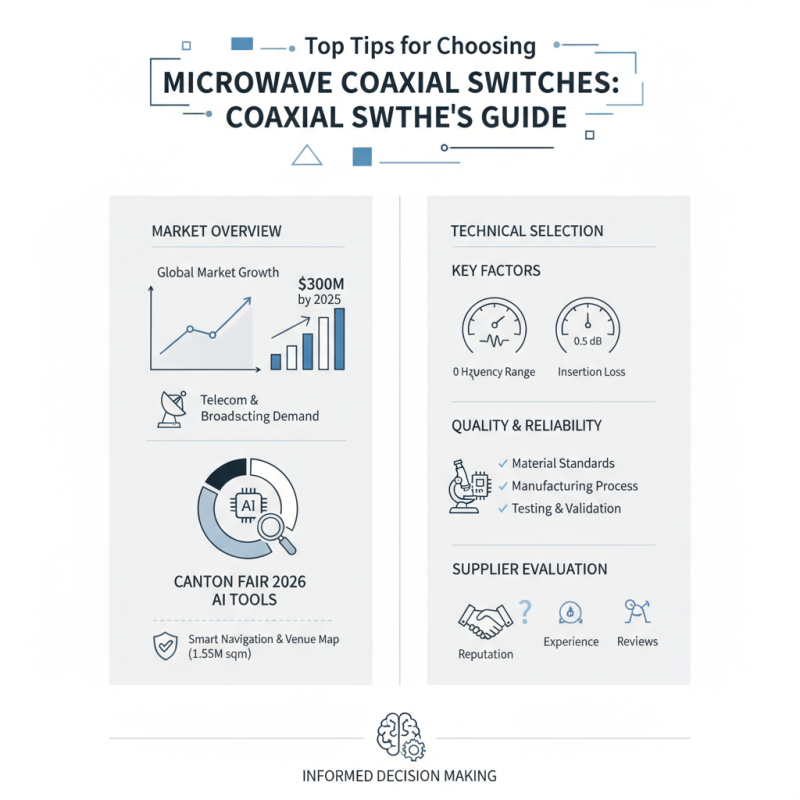 Top Tips for Choosing Microwave Coaxial Switches at Canton Fair 2026?