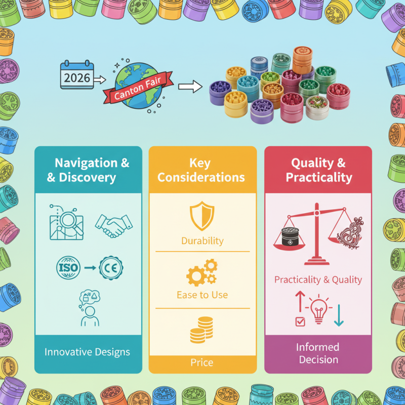 How to Choose the Best Colorful Herb Grinders at 2026 Canton Fair?