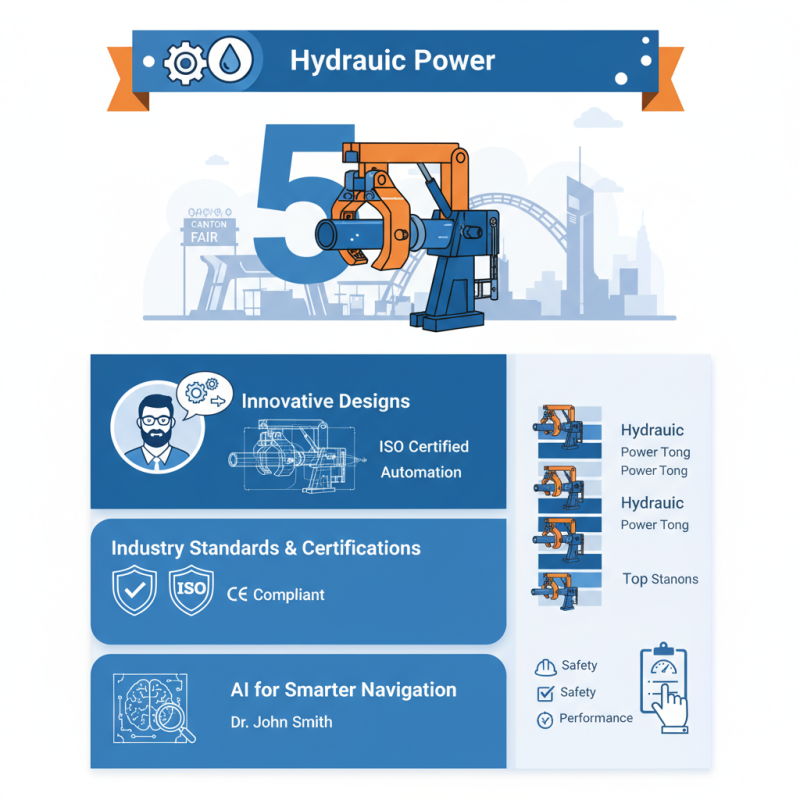 Top 5 Hydraulic Power Tongs to Look for at 2026 Canton Fair?