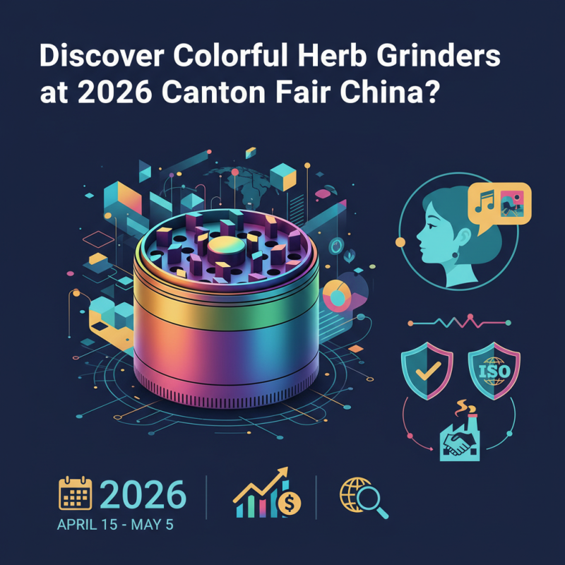 Discover Colorful Herb Grinders at 2026 Canton Fair China?
