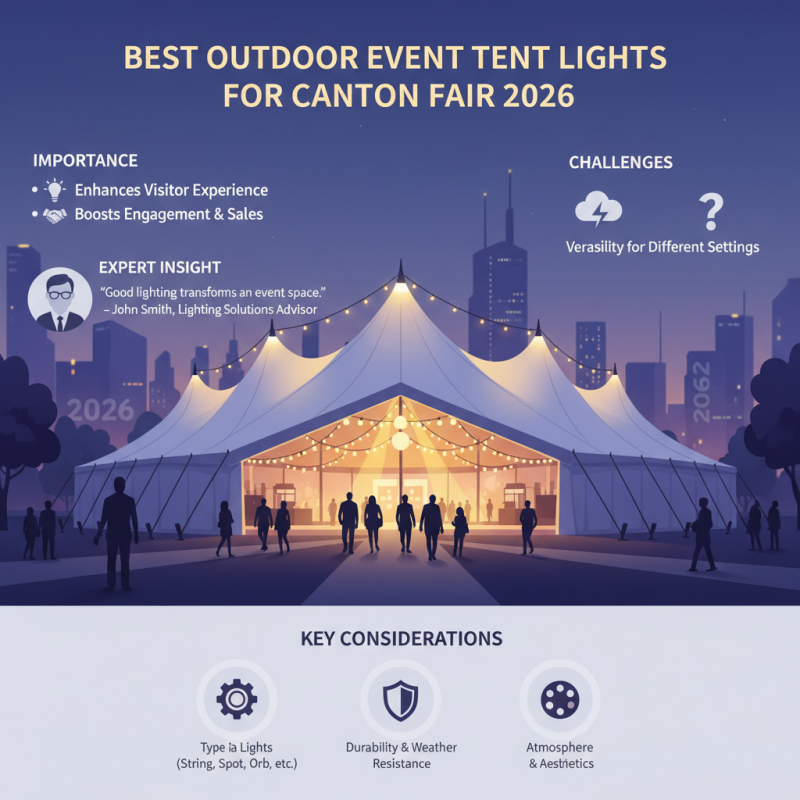 Best Outdoor Event Tent Lights for Canton Fair 2026?