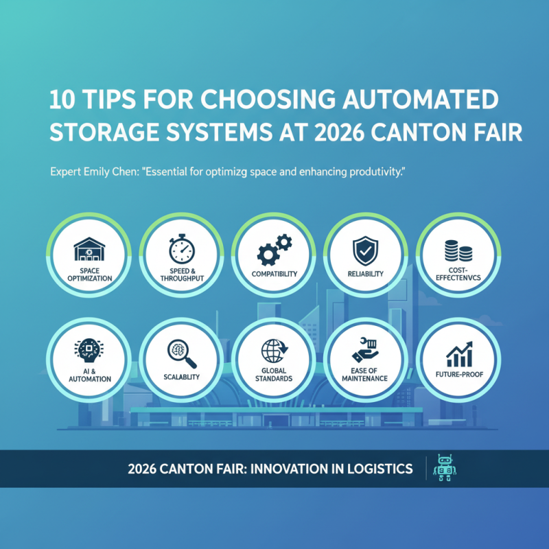 10 Tips for Choosing Automated Storage Systems at 2026 Canton Fair?