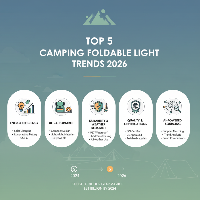 Top 5 Camping Foldable Light Tips for 2026 Canton Fair Buyers