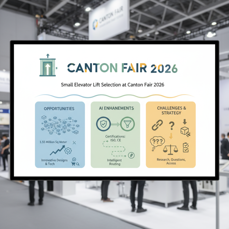 How to Choose the Best Small Elevator Lift at Canton Fair 2026?