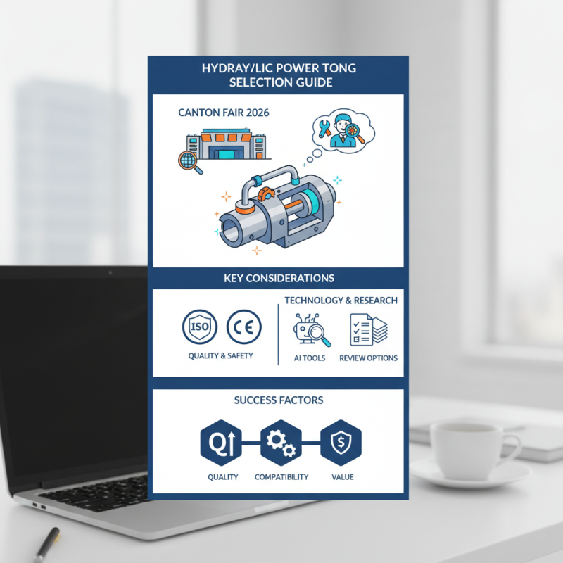 How to Choose the Best Hydraulic Power Tong at Canton Fair 2026?