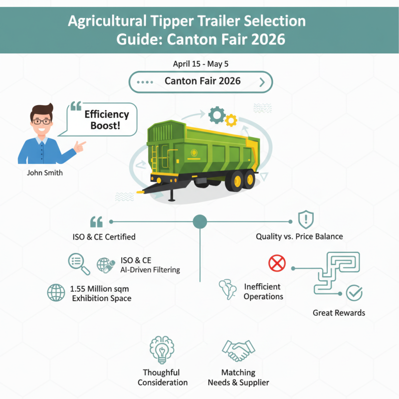 How to Choose the Best Agricultural Tipper Trailer at Canton Fair 2026?
