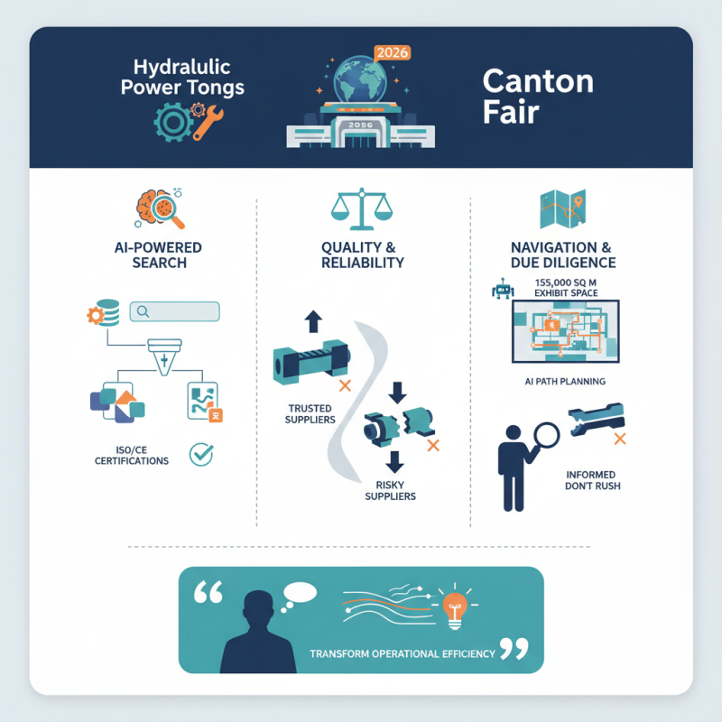 How to Choose Hydraulic Power Tongs at 2026 Canton Fair?