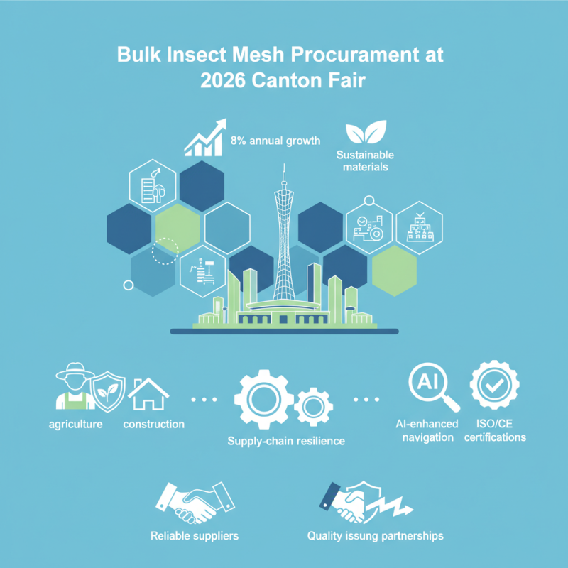 Why Bulk Insect Mesh Procurement is Essential at 2026 Canton Fair?
