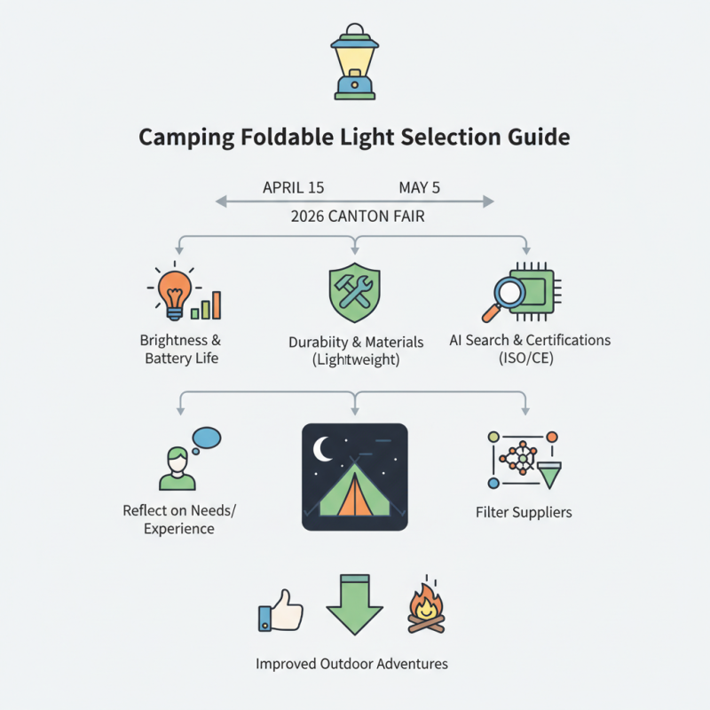 How to Choose Camping Foldable Light for 2026 Canton Fair?