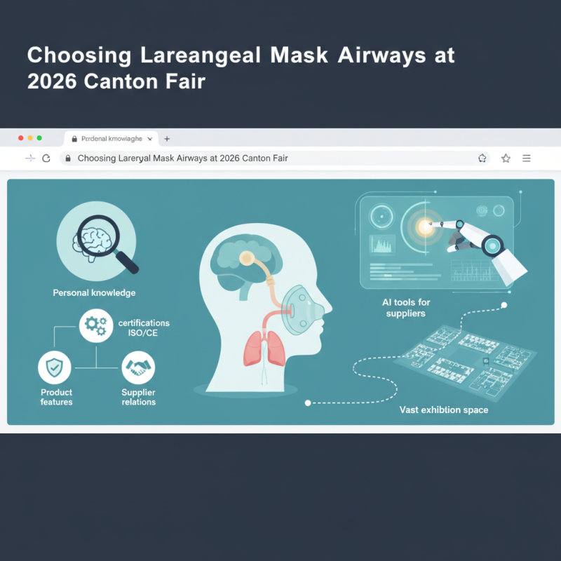 How to Choose Laryngeal Mask Airways at 2026 Canton Fair?